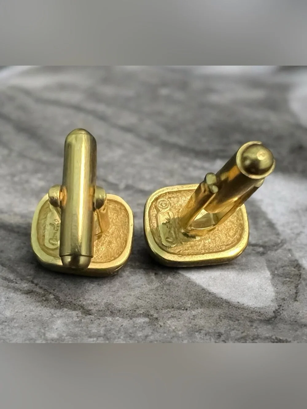 Vintage Carolee Cartouche Egyptian hieroglyphic Cuff links.